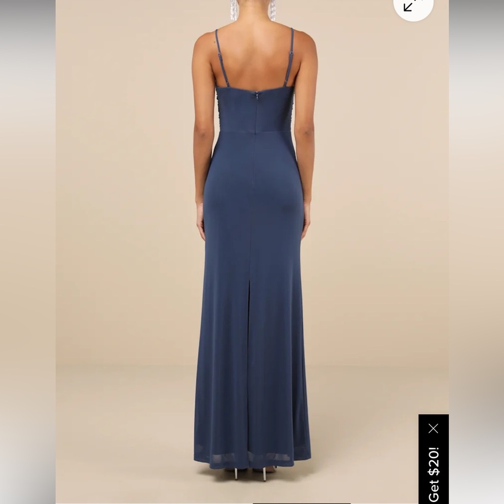 Lulu's Deep Blue Maxi Dress - Picture 3 of 7